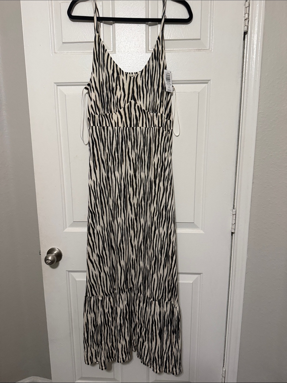 torrid Watercolor Zebra Maxi Dress - Black & Cream